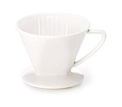 image of Pour Over - Wedge Dripper Ceramic White