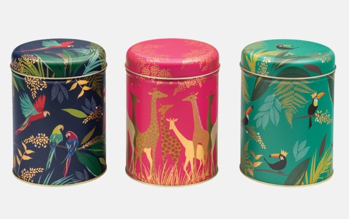 Round Caddy - Exotic Animals - Coffee and Tea Lovers