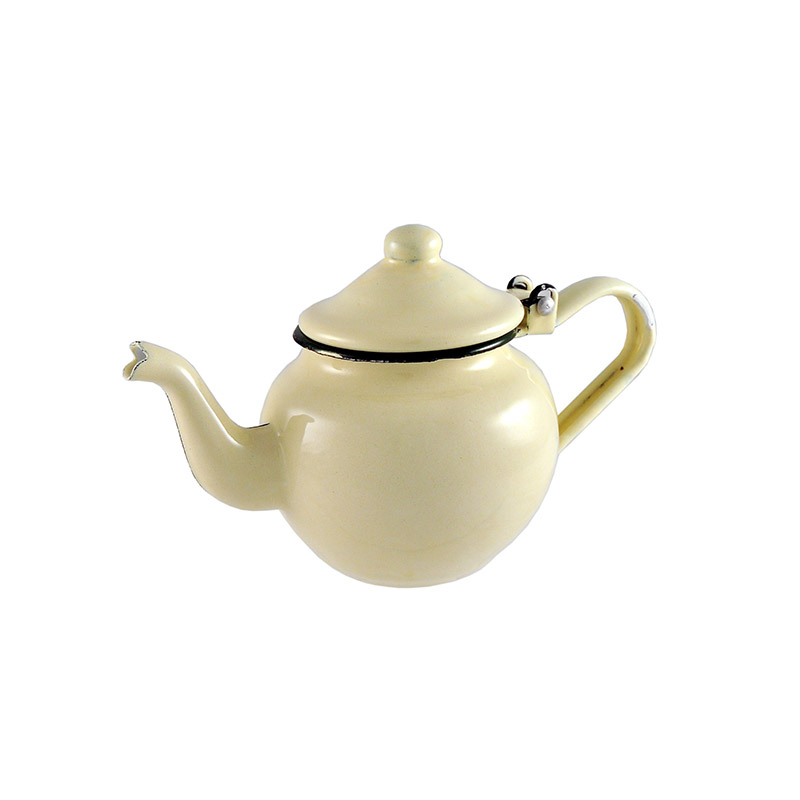 Enamel Teapot Frumos Cream - Coffee and Tea Lovers