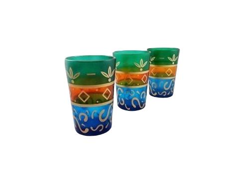product image for Moroccan Glass - Blue & Green & Gold