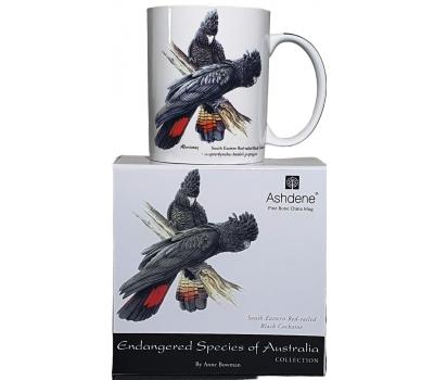 image of Ashdene - Black Cockatoo Mug Endangered