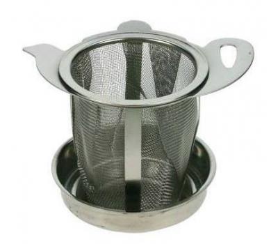 image of Agatha Bester Teapot Shape with Dish Strainer​